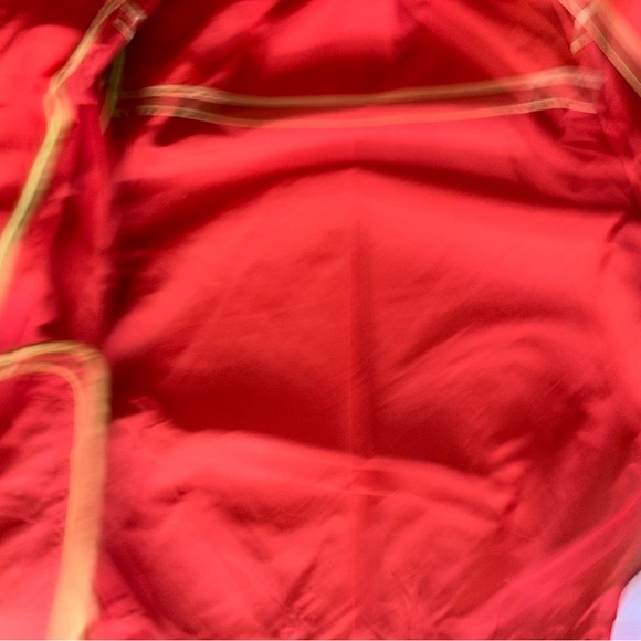 J. Crew Red Lightweight Outerwear Windbreaker Full Zip Bomber Jacket - Picture 5 of 7